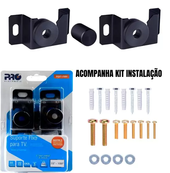 SUPORTE FIXO PARA TVS, LCD E LED - 15 POL A 100 POL