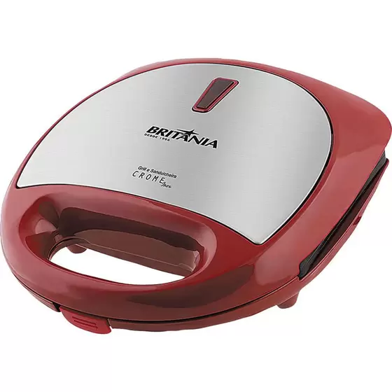 GRILL E SANDUICEIRA CROME INOX VM 220V BRITANIA
