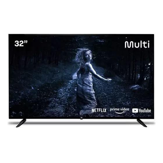 TELA 32 POLEGADAS HD ANDROID E WIFI INTE MULTILASER SMART
