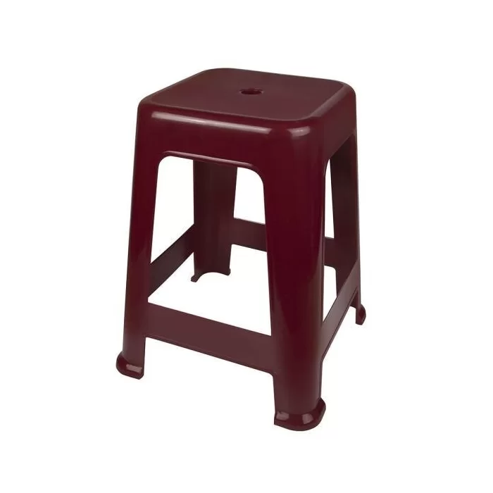 BANQUETA PLASTICA GRANDE VINHO