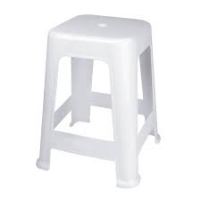 BANQUETA PLASTICA GRANDE BRANCO