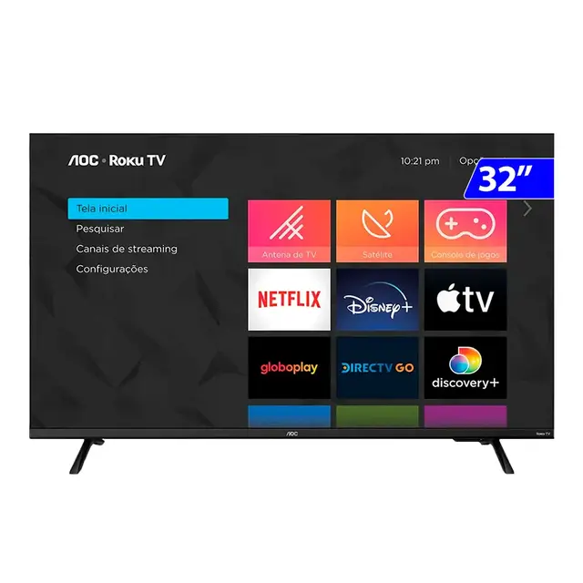 TV 32P AOC LED SMART ROKU WIFI HD HDMI 32S5045
