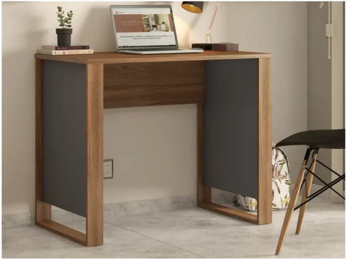 MESA PARA COMPUTADOR OFFICE MORADA AMENDOLA/GRAFITO