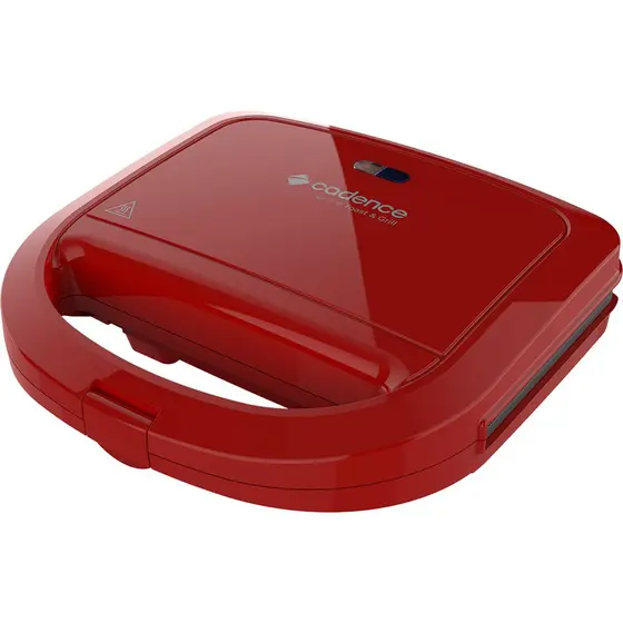 SANDUICHEIRA TOAST E GRILL CADENCE 750W SAN261-220 VERMELHO 220 VOLTS