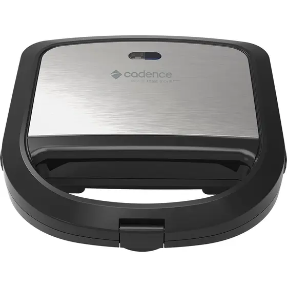 SANDUICHEIRA TOAST E GRILL CADENCE 750W SAN615-220 PRETO/INOX 220 VOLTS