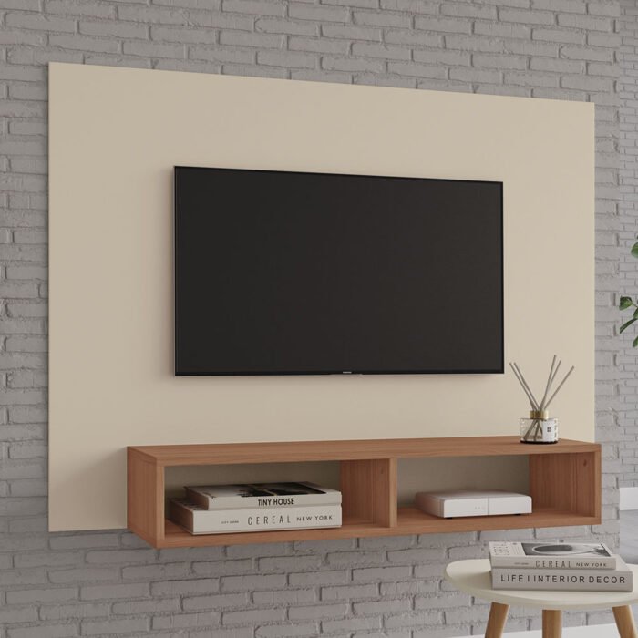 PAINEL FLAVIA P/TV ATE 43 OFF WHITE FREIJO