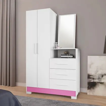 COMODA NT 5165 BRANCO NEW ROSA